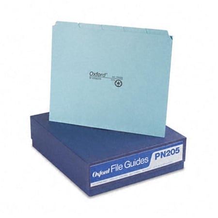 Esselte Pendaflex Esselte Pendaflex PN205 Top Tab File Guides  Blank  1/5 Tab  25 Point Pressboard  Letter  50 per Box PN205